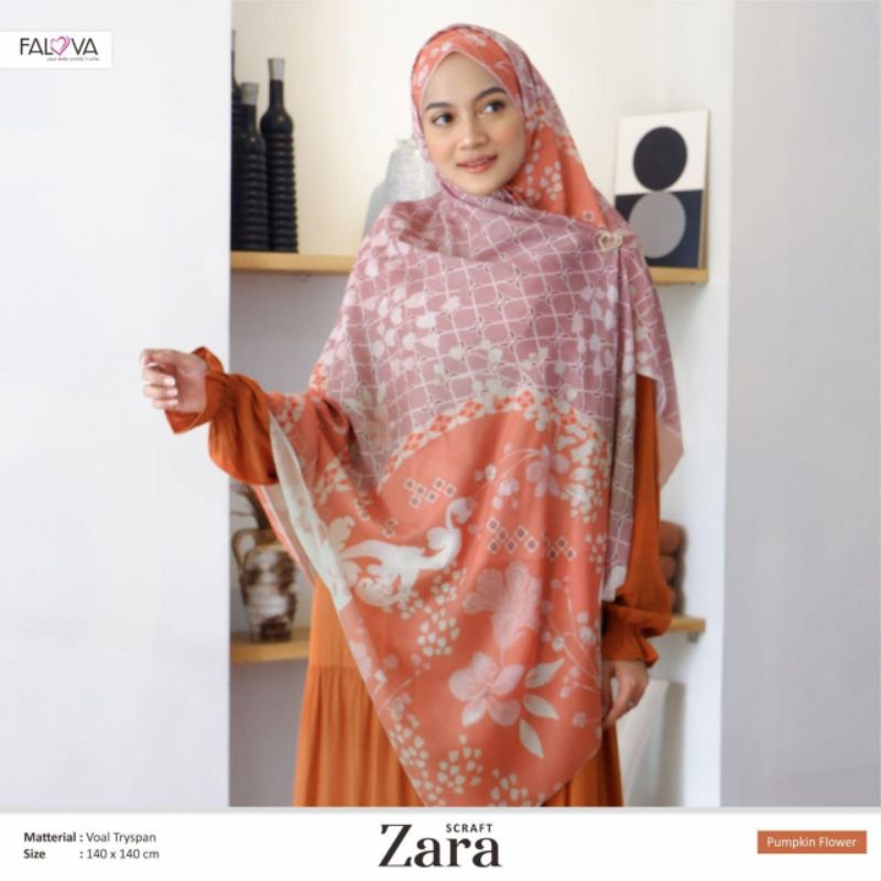 FALOVA -ZARA - SCARF/Hijab Katun Voal Terbaik