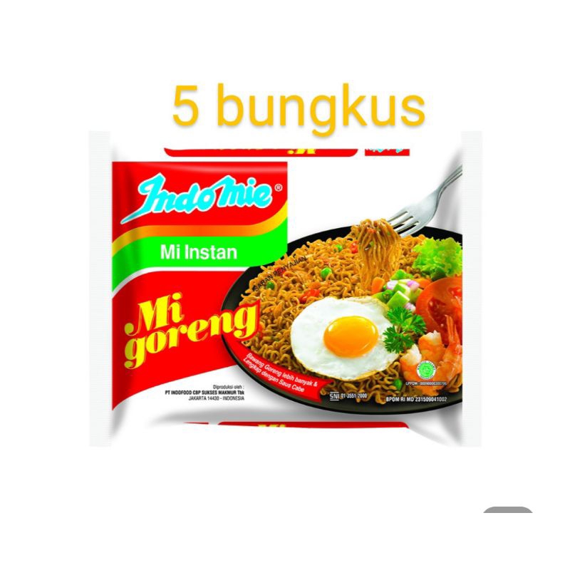 

Indomie Goreng 86gr isi 5