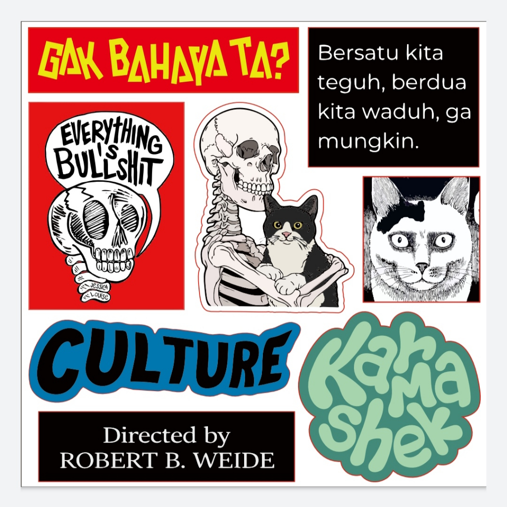 

Sticker Pack Ga Bahaya Ta Culture Karma Shek