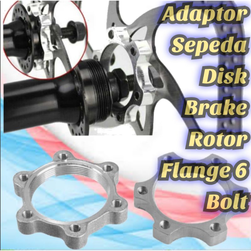 Adaptor Sepeda Disk Brake Rotor Flange 6 Boltwq