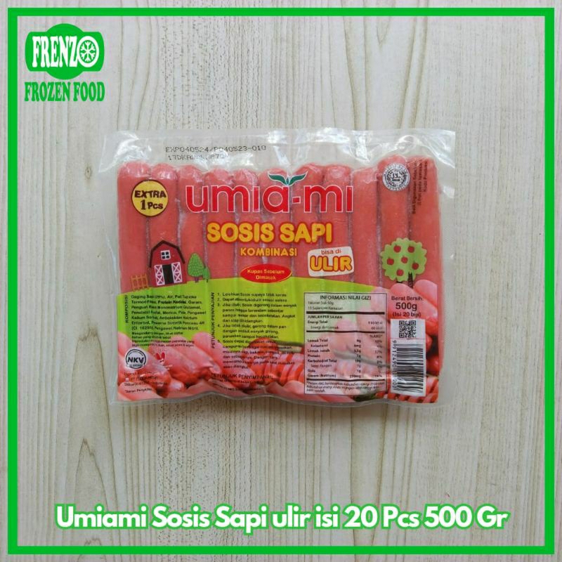 

Umiami Sosis Sapi Ulir isi 20pcs 500Gr