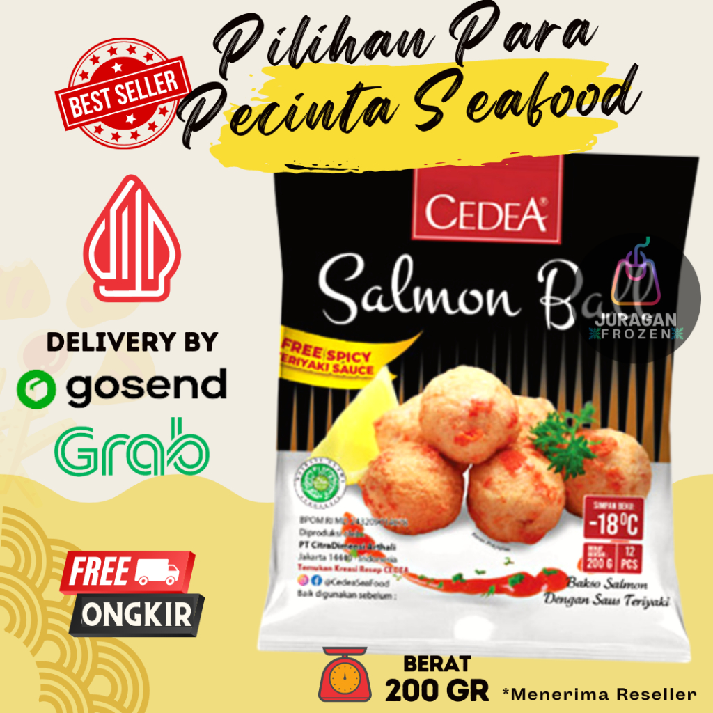 

CEDEA FISH SALMON BALL 200GR / BAKSO IKAN SALMON 500GR