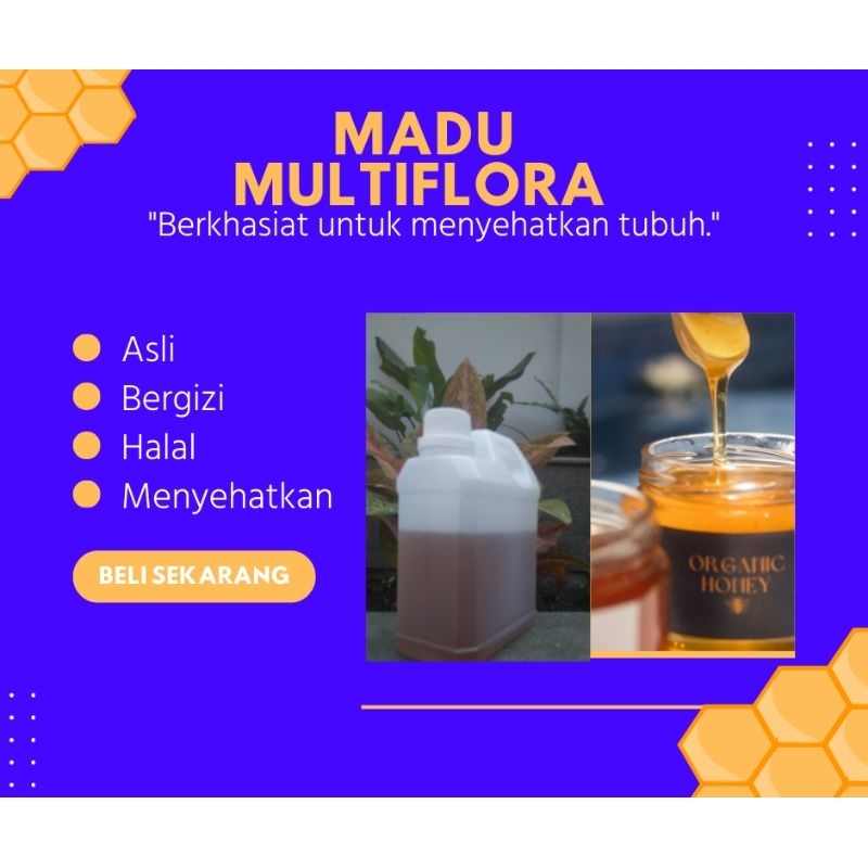 

Madu murni multiflora 1kg 100% asli tanpa campuran menyehatkan