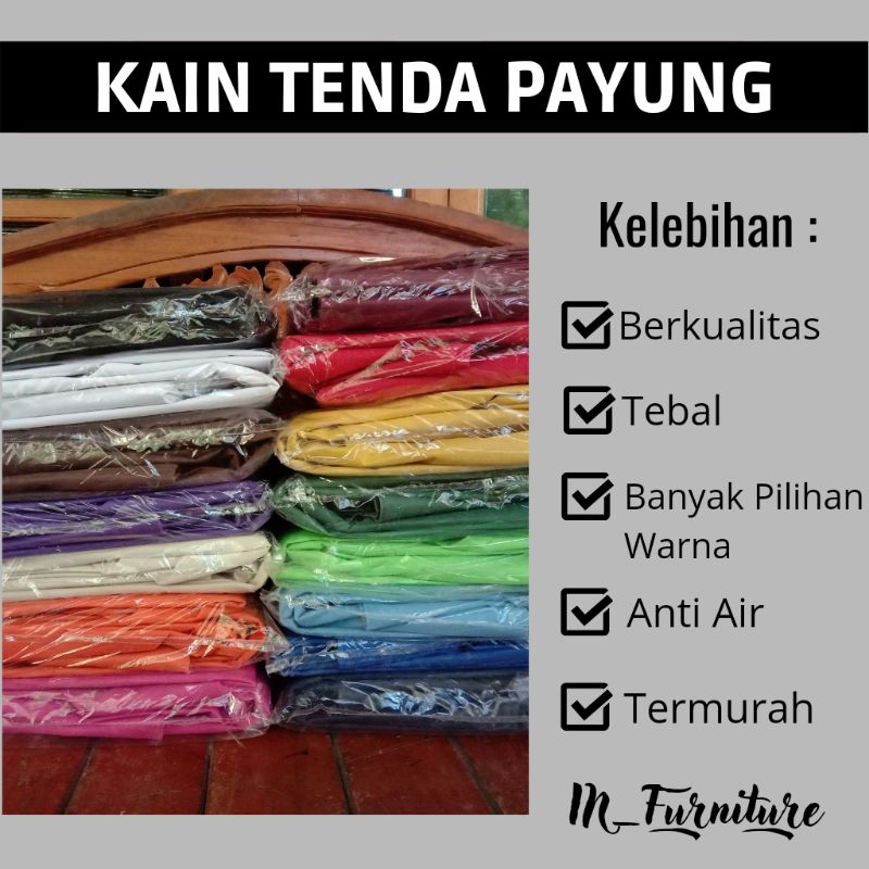 KAIN COVER ATAP TENDA MEJA PAYUNG TAMAN CAFE RESTO ANGKRINGAN PANTAI / KAIN PAYUNG / KAIN TENDA PAYU