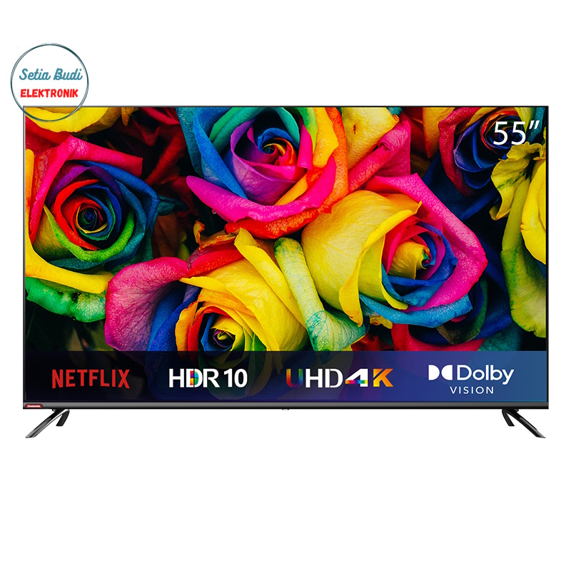 LED TV CHANGHONG 55” UHD 4K 55 INCH 55H7 PRO ANDROID 11 MEDAN