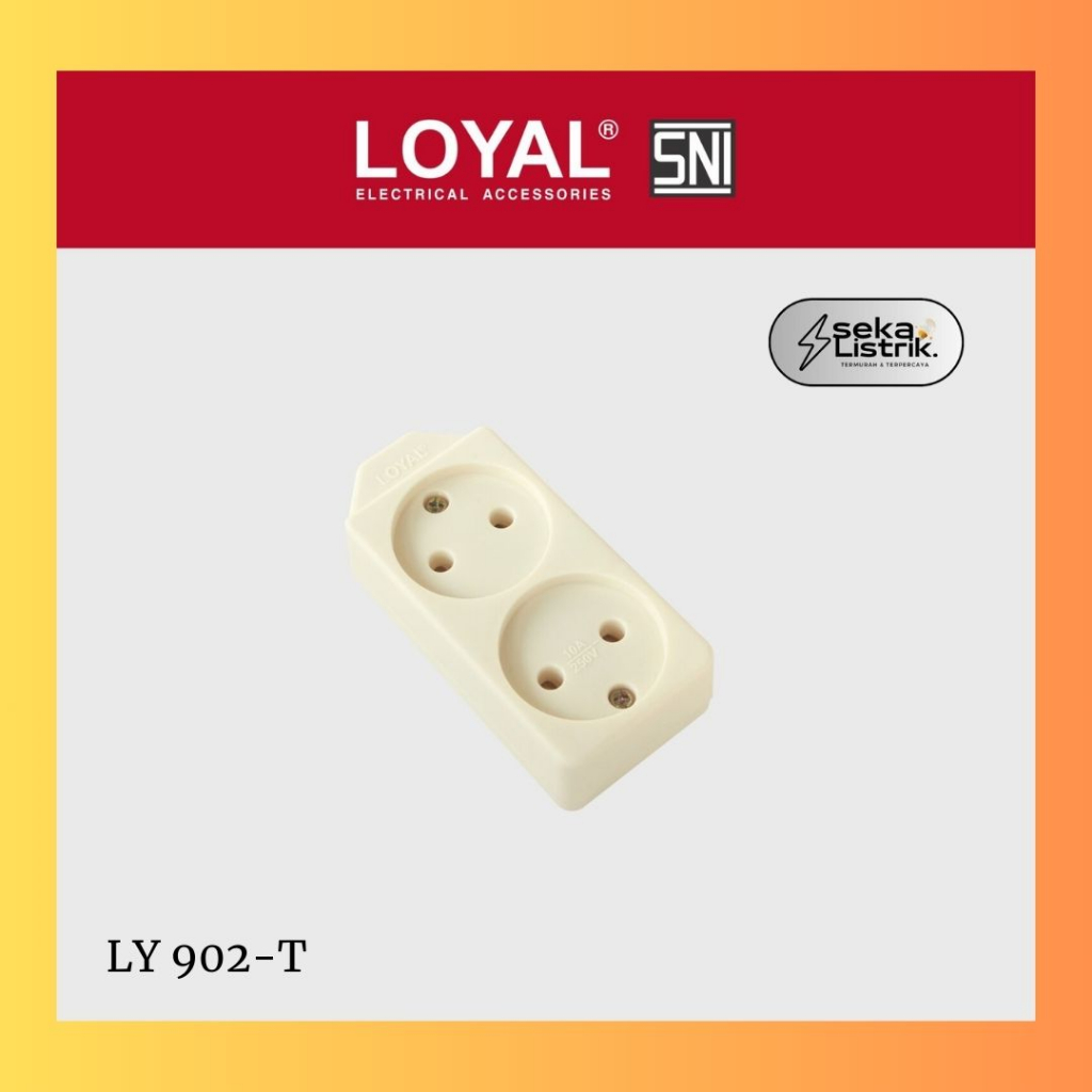 Colokan Listrik Loyal LY-902 T SNI GROSIR
