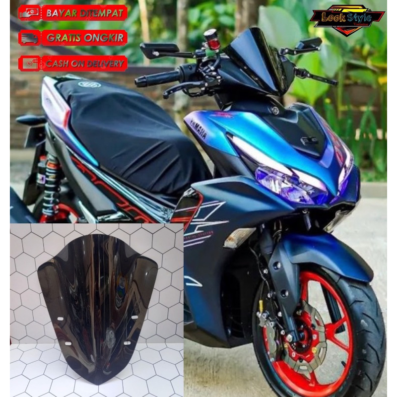 VISOR  AEROX155 NEW SPORTY JENONG. WINDSHIELD AEROX NEW/OLD JENONG SPOSRTY