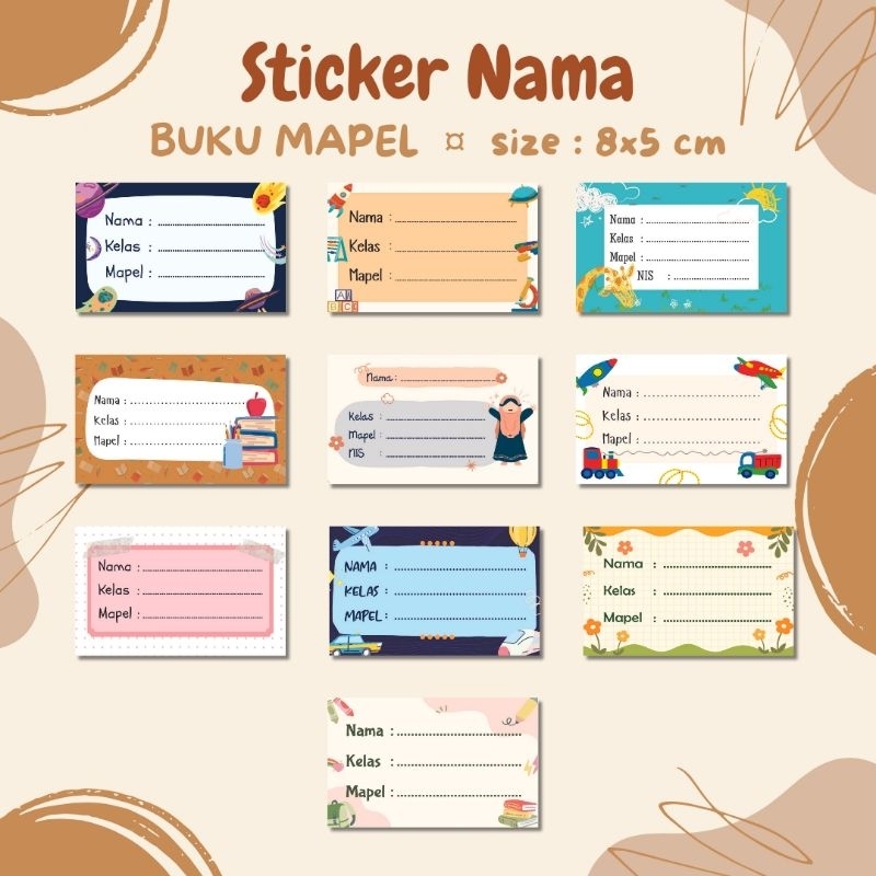 

Sticker Mapel Sekolah Lucu | MURAH | Anak SD, SMP, SMA