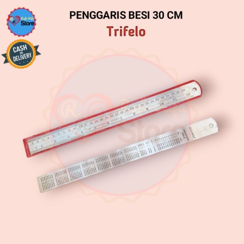 

Trifelo Penggaris Besi Stainless Steel Ruler 30 cm