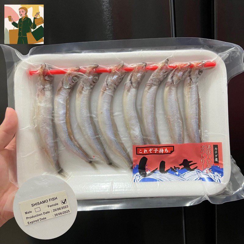 

Ikan Shisamo Capelin Sisamo isi Telur Telor Ikan Tobiko fresh tinggi omega 3 DHA tidak amis MPASI -Jepang