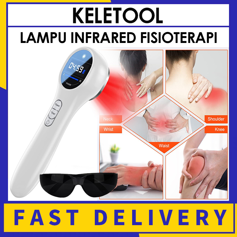 Perangkat Fisioterapi Laser Infrared Cold Laser untuk Terapi Nyeri Sendi 17 laser 4 Intensitas