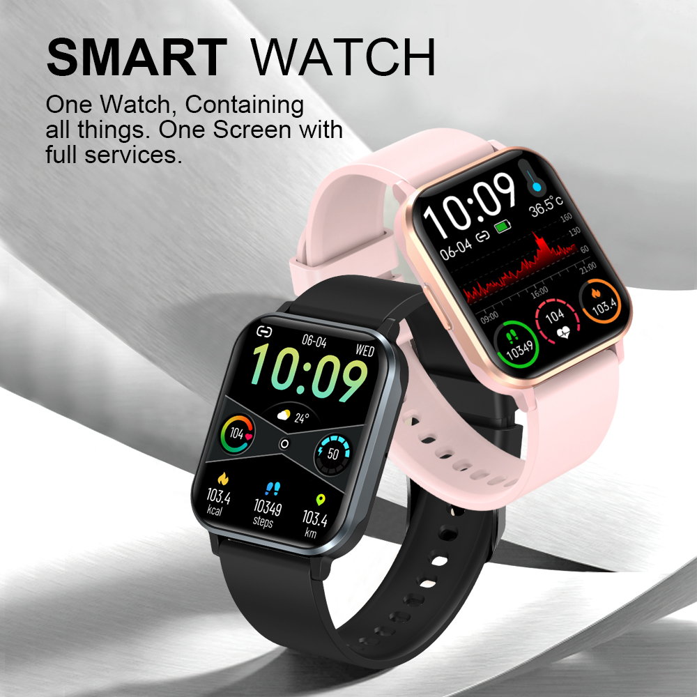 Skmei smartwatch  jam tangan couple sport anti air watch tipis simple jam tangan pria wanita mendukung hp whatsapp mengingatkan olahraga fitness tracker 1.83inci touch screen