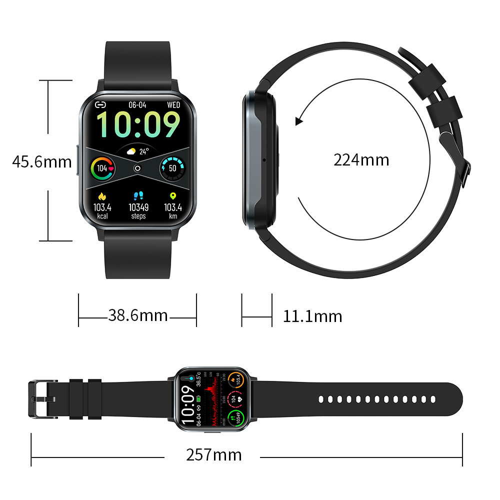 Skmei smartwatch  jam tangan couple sport anti air watch tipis simple jam tangan pria wanita mendukung hp whatsapp mengingatkan olahraga fitness tracker 1.83inci touch screen