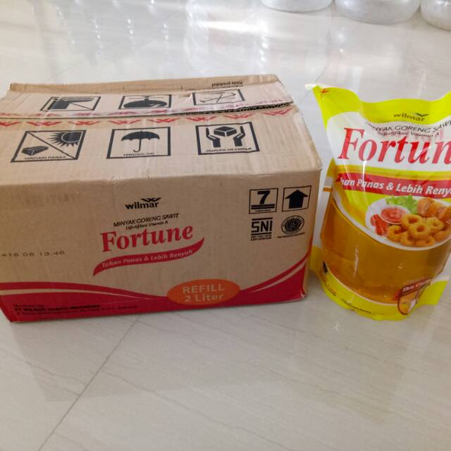 

FORTUNE 2 LITER MINYAK GORENG ISI 2 LITER DAN 1 LITER