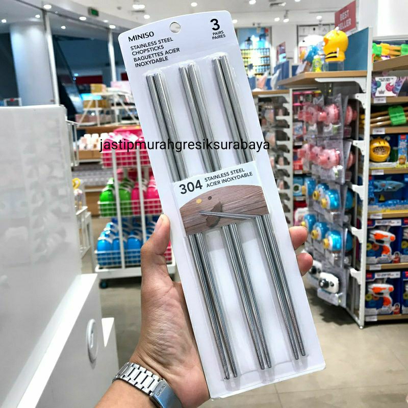 STAINLESS STEEL CHOPSTICKS MINISO SUMPIT MINISO
