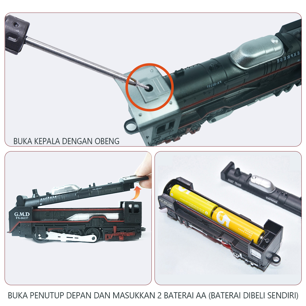 hot deals babycolor mainan anak kereta api rail king kereta api rel panjang kereta api mainan anak