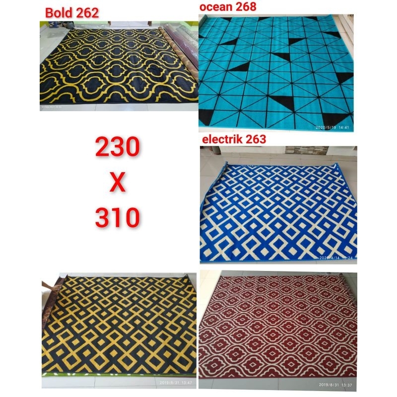 (gosend)Karpet permadani  almaya contempo 230 x 310