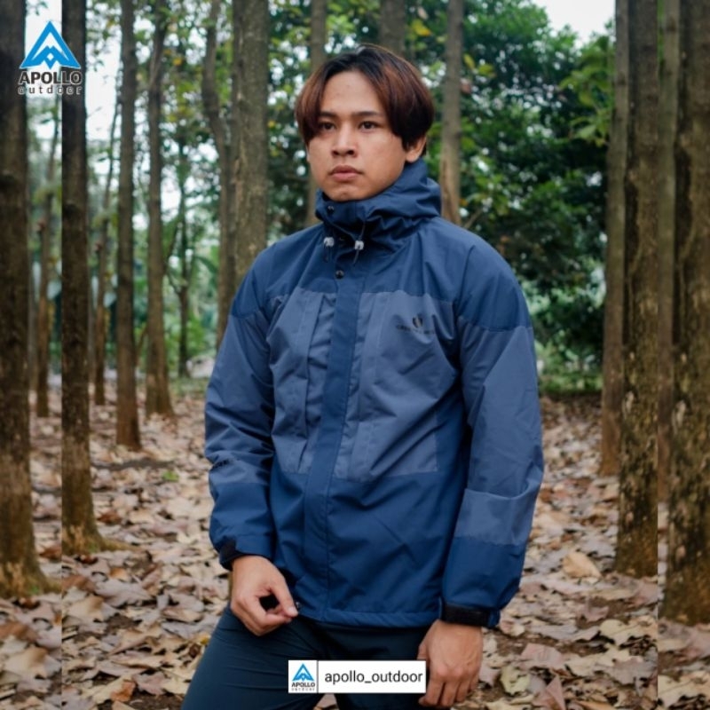 GREENFOREST JAKET FLORES ORIGINAL WATERPROOF WINDPROOF UNISEXS WANITA PRIA MULTIFUNGSI POLAR GUNUNG HIKING RIDING