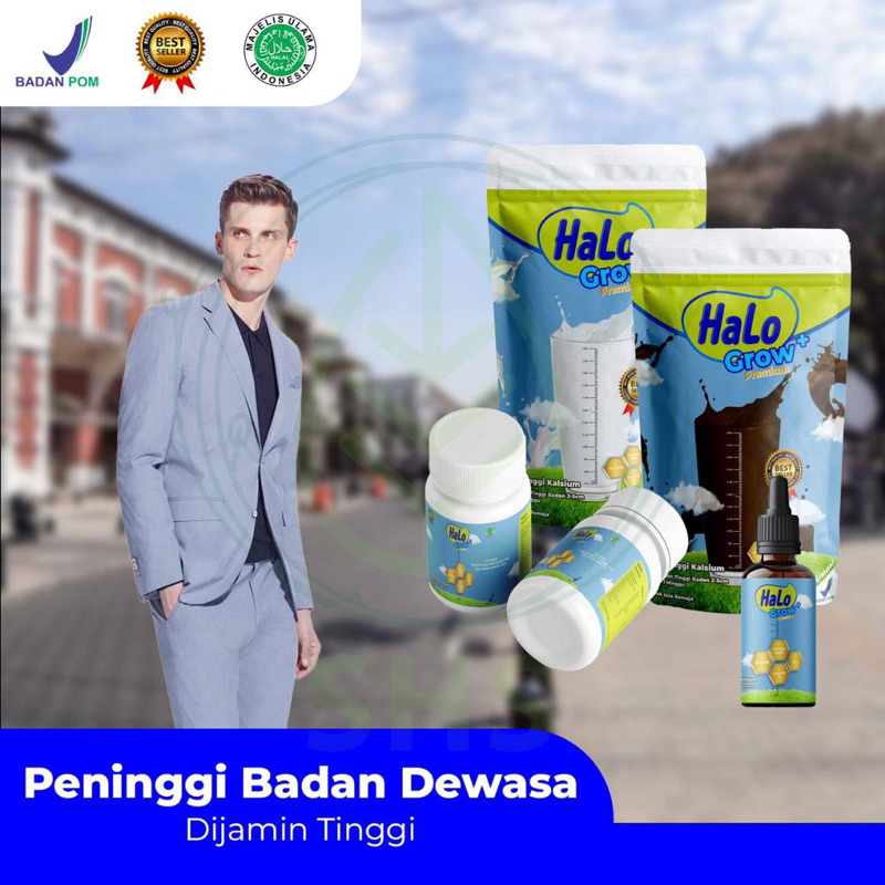 

HALO GROW Peninggi Badan Susu (Dewasa) Ampuh Cepat Naik 3-7cm/ Variant Cocho Vanilla Original