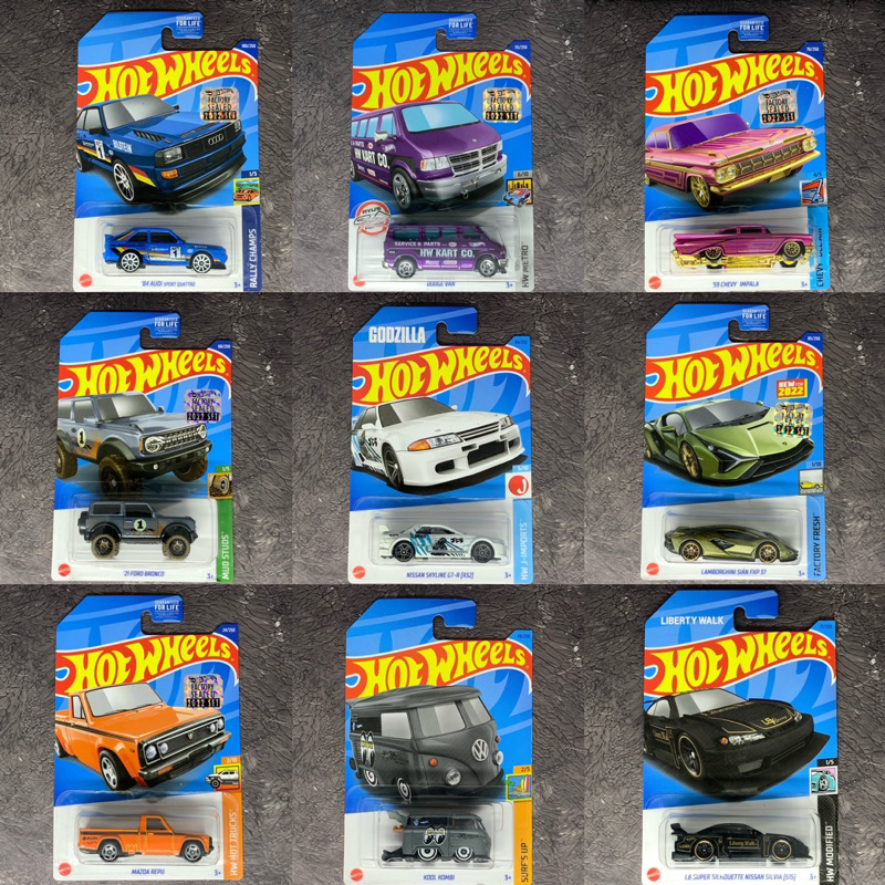 LIVE HOT WHEELS REGULER / FACTORY SEALED / PREMIUM / LOOSE / TWO PACK / INNO64 / TARMAC / MINI GT /