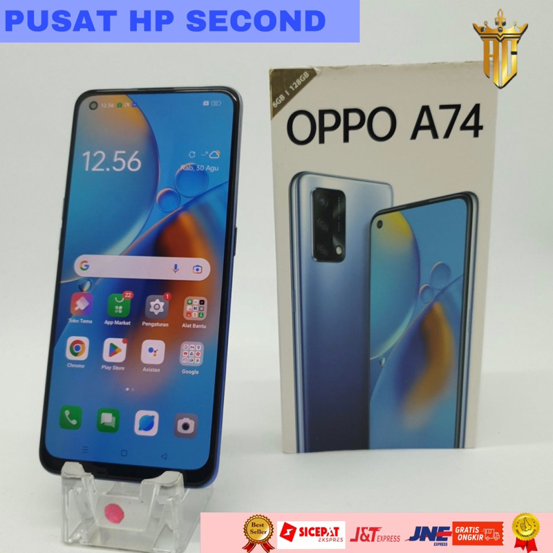 HANDPHONE OPPO A74 6/128 SECOND ORIGINAL MURAH RESMI BERGARANSI
