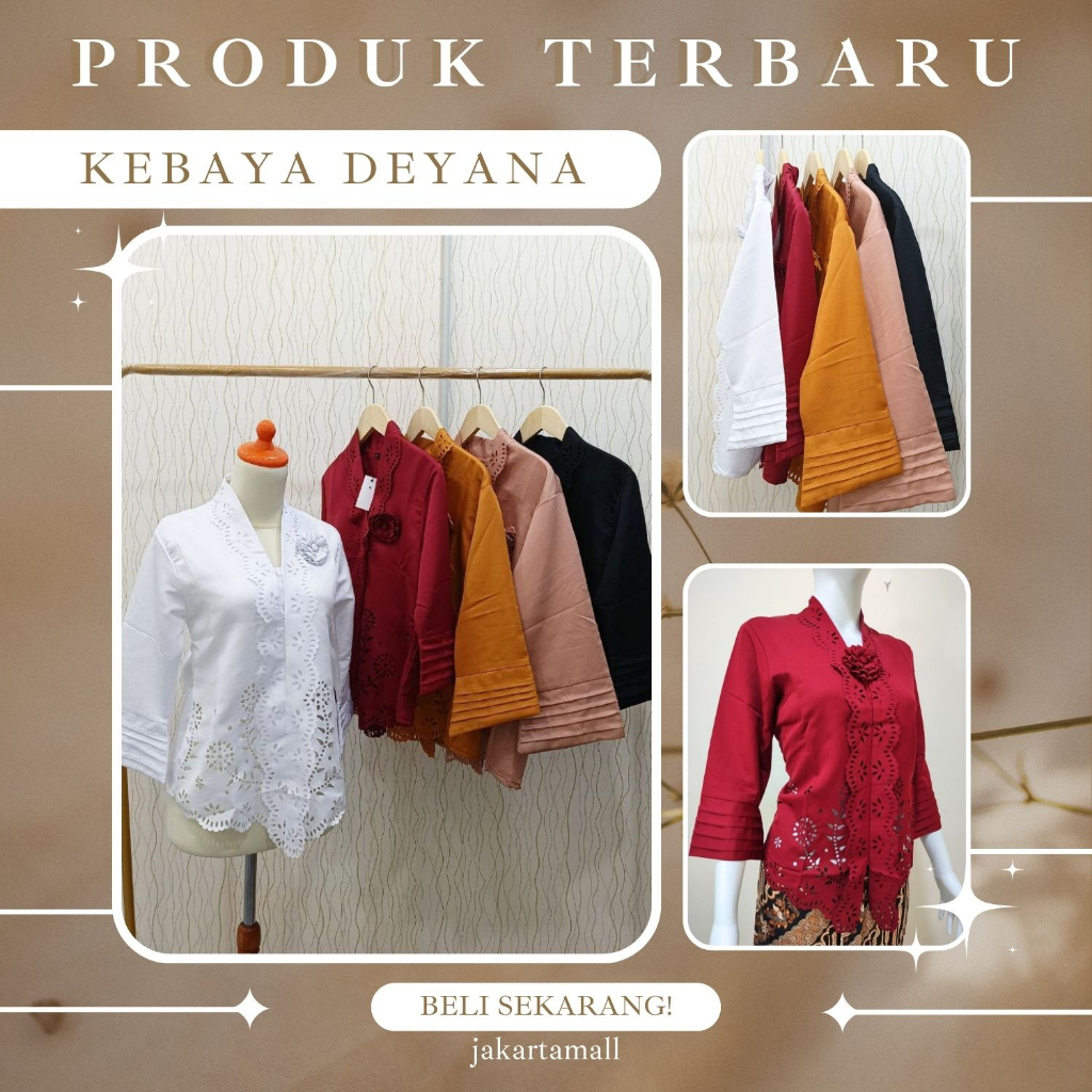 Atasan Kebaya Encim Modern Aneka Warna Kebaya Akad Nikah Mewah / Kebaya Wisuda Elegan Terbaru / Kebaya Kondangan Kekinian Denaya / Kebaya Jumbo Cantik JM