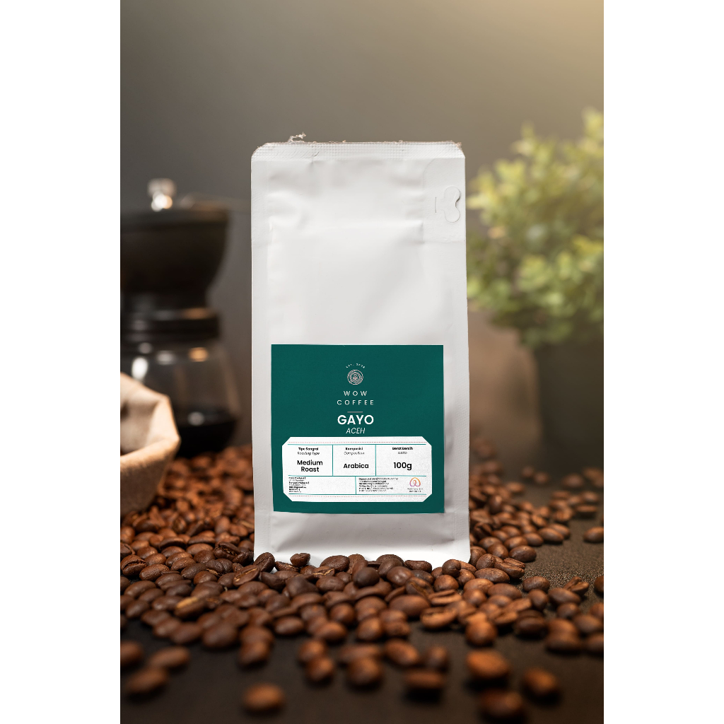 

Wow Coffee 100 gram Biji Kopi Premium Arabika Aceh Gayo Coffee Bean