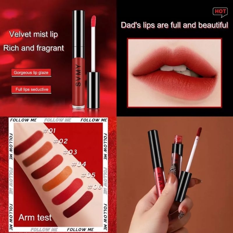 SVMY Velvet Lip Glaze Liquid Lipstick / Lip Glaze Matte Lipstick