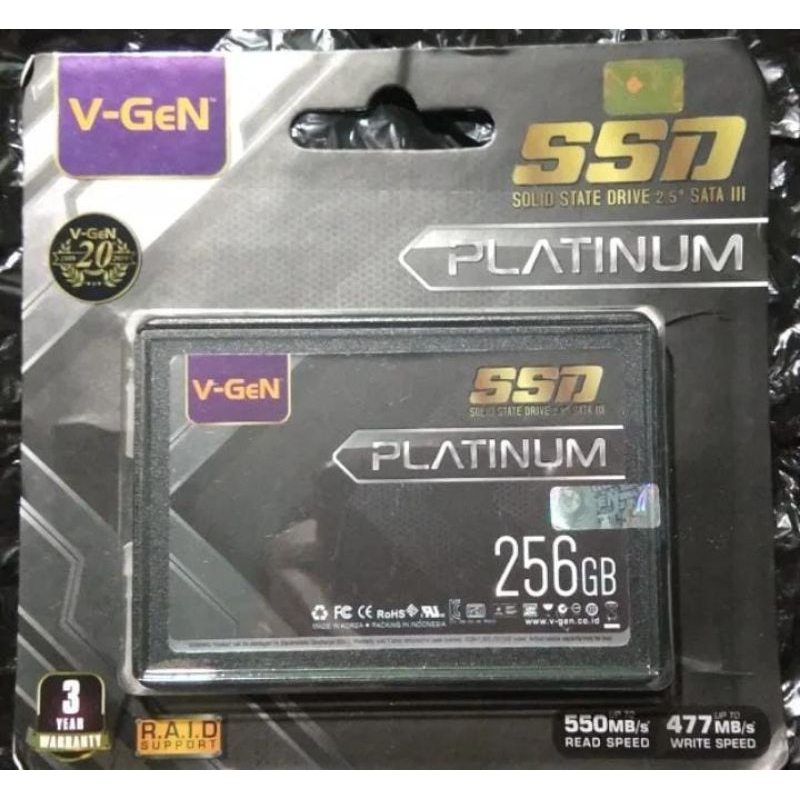 ssd solid state drive vgen 256gb