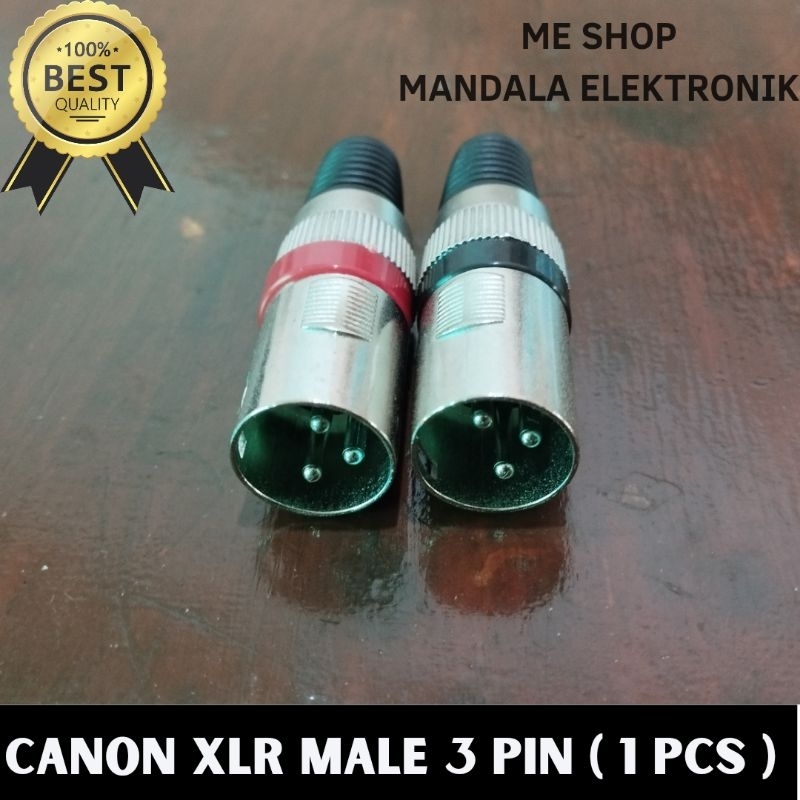 jack mic xlr male 3pin jek mic audio