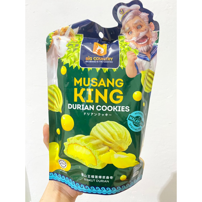 BIG COUNTRY MUSANG KING DURIAN COOKIES BISKUIT DURIAN MUSANGKING MUSANG KING KUKIS RASA DURIAN SNACK