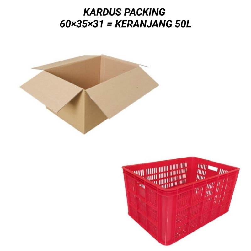 

DUS BOX PACKING BESAR PINDAHAN KARTON POLOS JUMBO 60x40x30