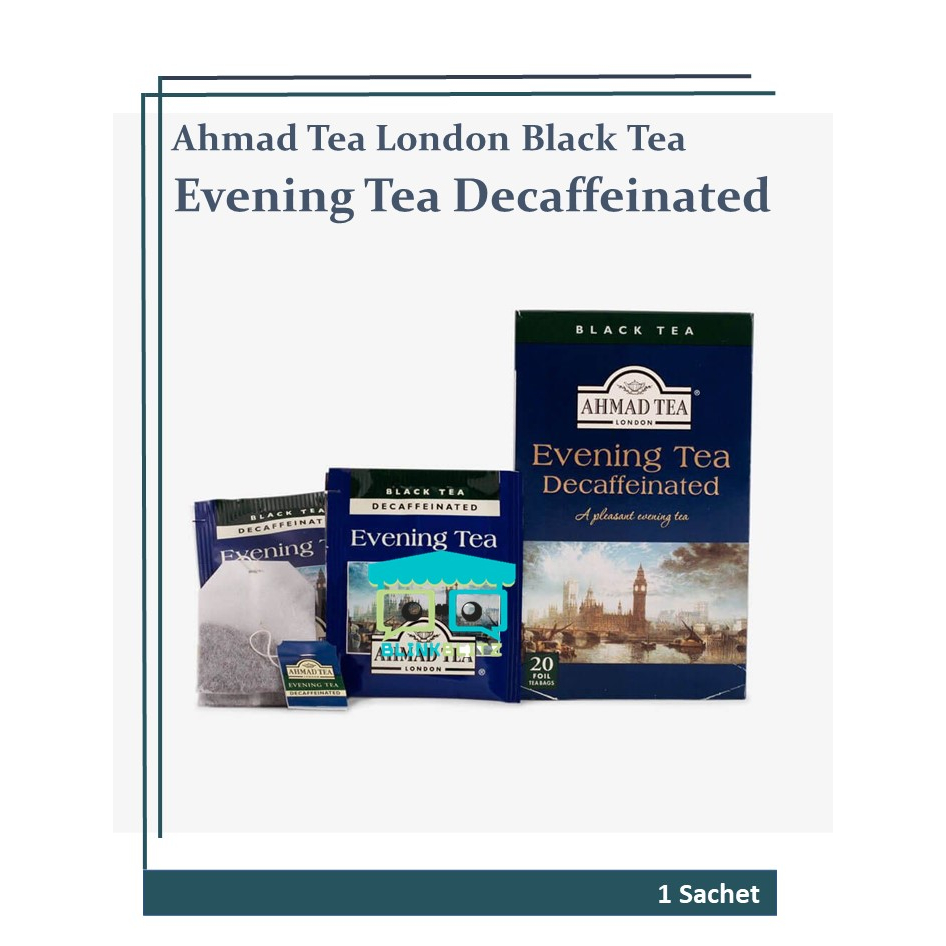 

SACHET Ahmad Tea London BLACK TEA EVENING TEA DECAFFEI NATED