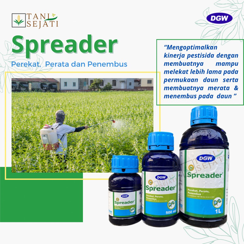 Spreader Perekat Perata dan Penembus Pestisida Kemasan 250ml 500ml 1 L DGW