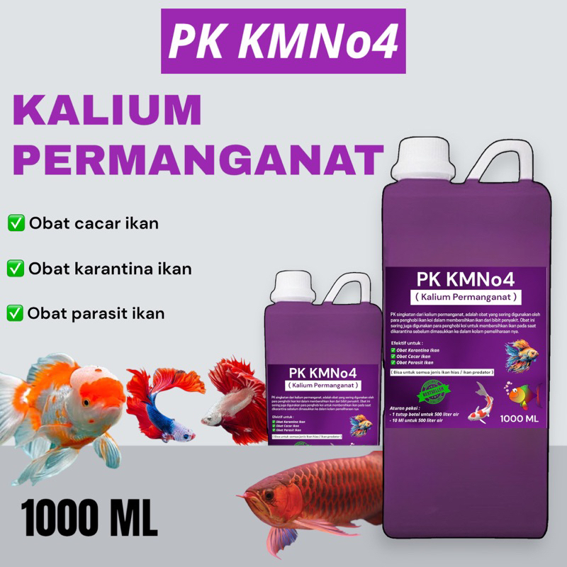 kalium pemanganat pk kmno4 obat cacar ikan obat karantina ikan hias ikan predator obat parasit ikan