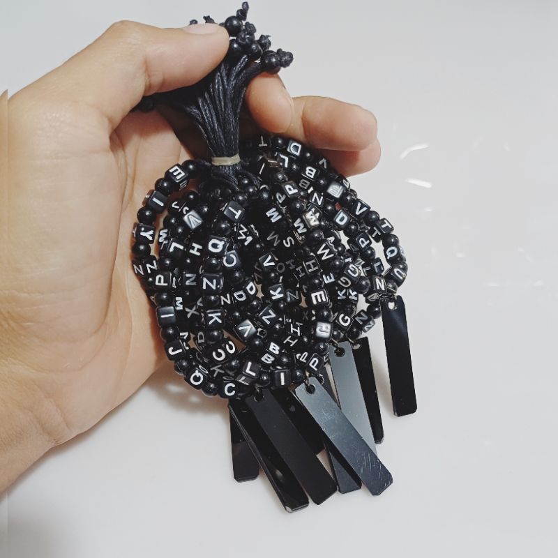 12pcs Gelang Plat Huruf Bandul Paris Untuk Ukir Nama