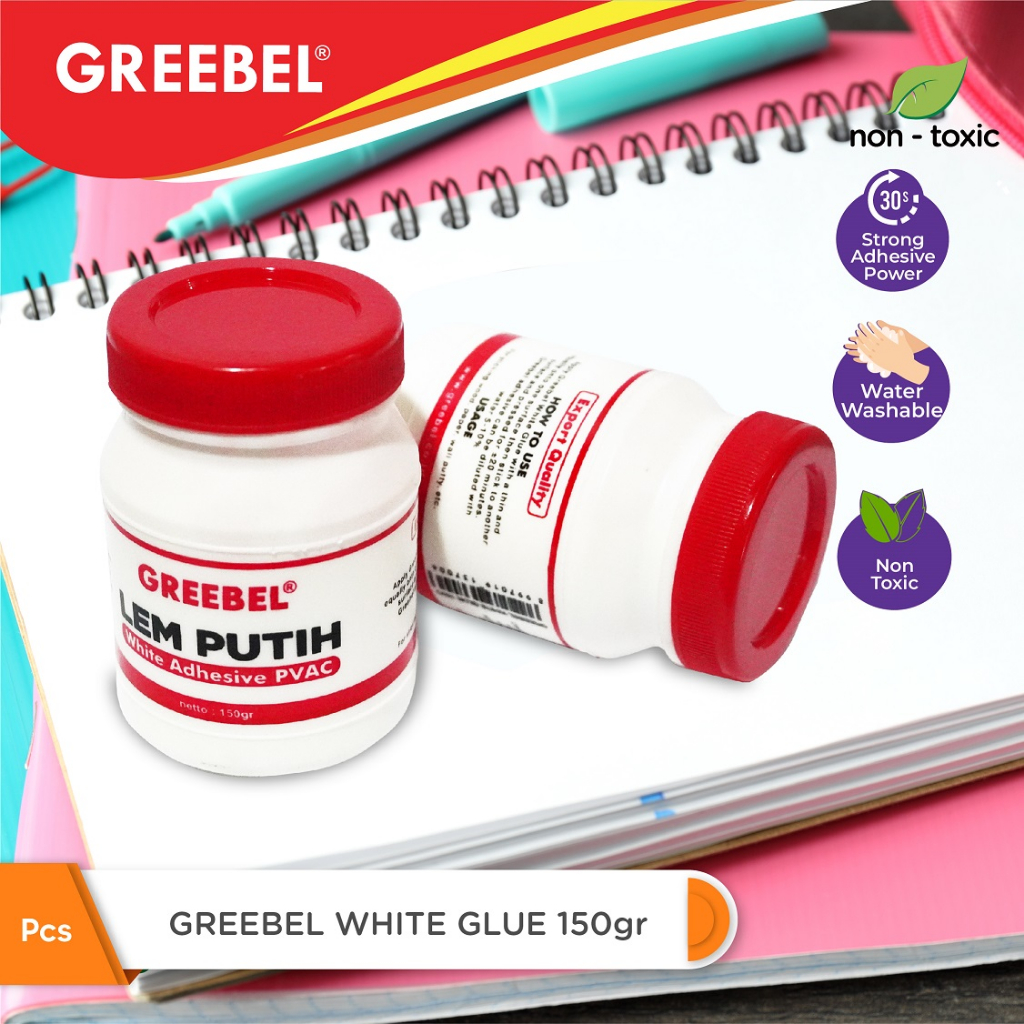Lem Kertas Cair 150 gr Greebel / Lem Putih / Lem Kayu / Lem Tekstur