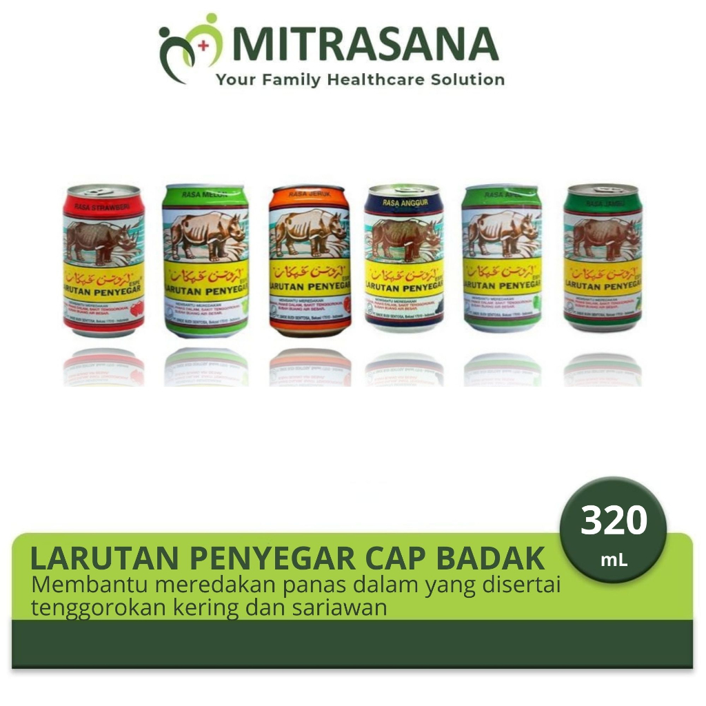 

Larutan Penyegar Cap Badak Kaleng 320 mL - Membantu Meredakan Panas Dalam