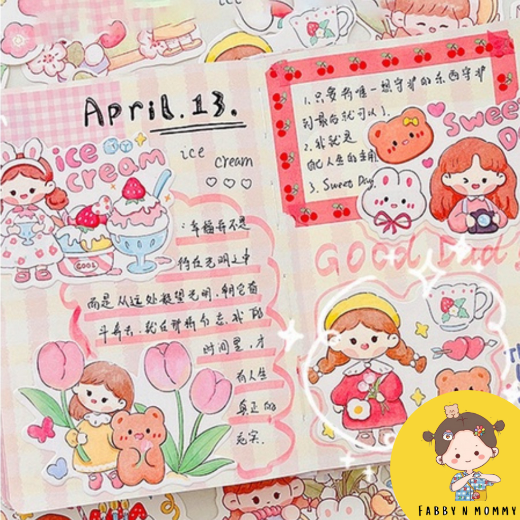 

[FABBYNMOMMY] - 10 Pcs Memo Warna Warni Kawai DIY Jurnal Planner Scrapbook Aesthetic