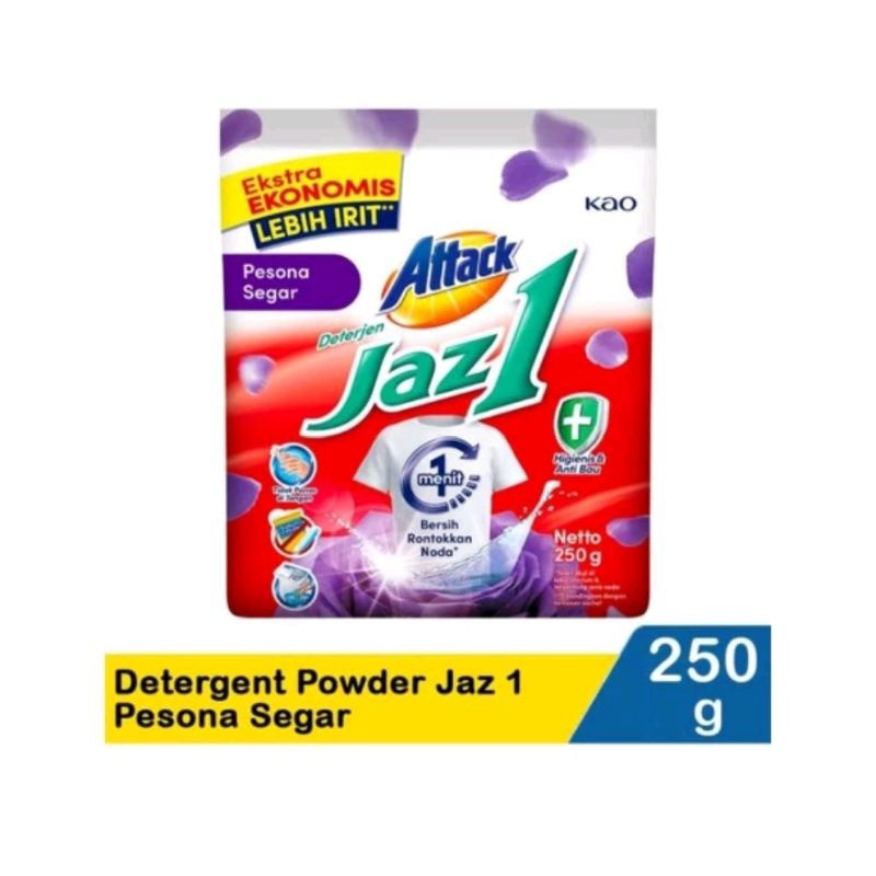 Attack Jaz 1 Detergent powder Jaz 1 Pesona segar 250gr