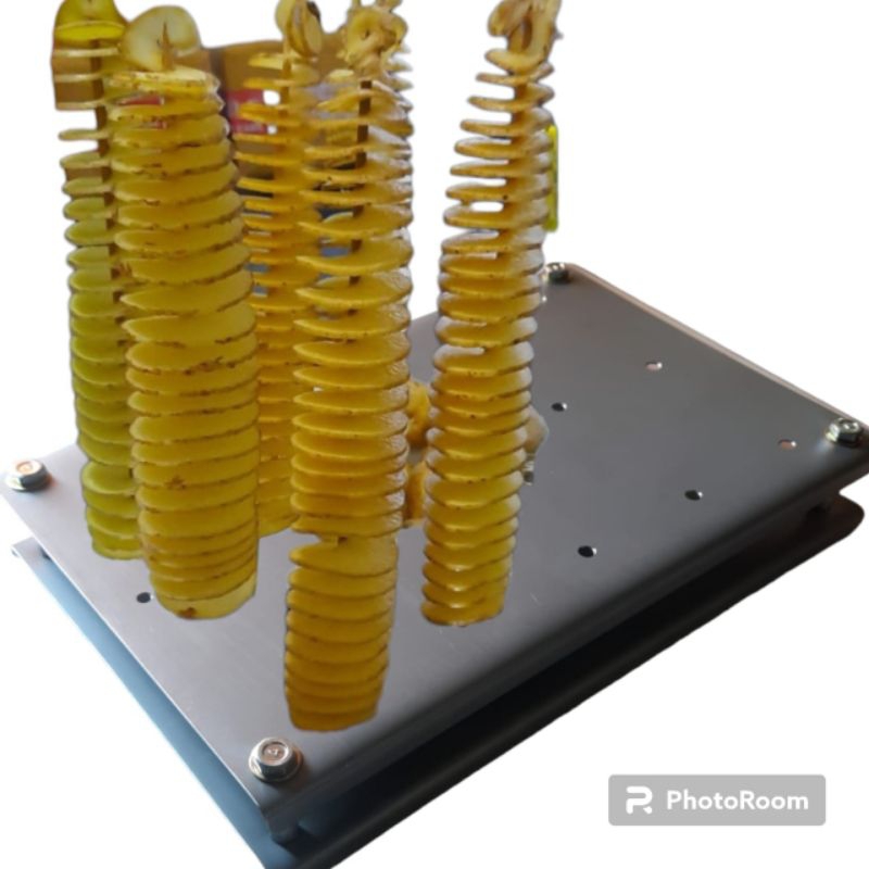 display kentang spiral