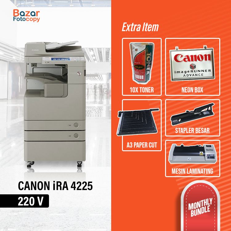 [PROMO PAKET USAHA] Mesin Fotocopy CANON iRA 4225 220 V