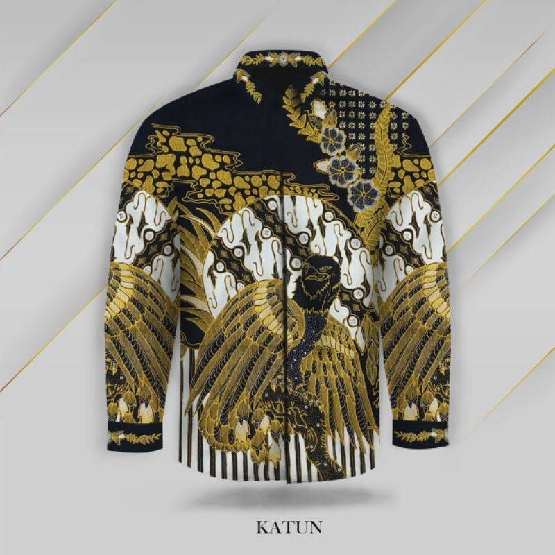 kain batik tulis pria bahan katun motif kuda burung naga macan