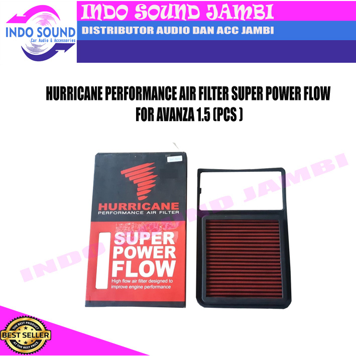 HURRICANE PERFORMANCE AIR FILTER SUPER POWER FLOW FOR AVANZA 1.5 PCS