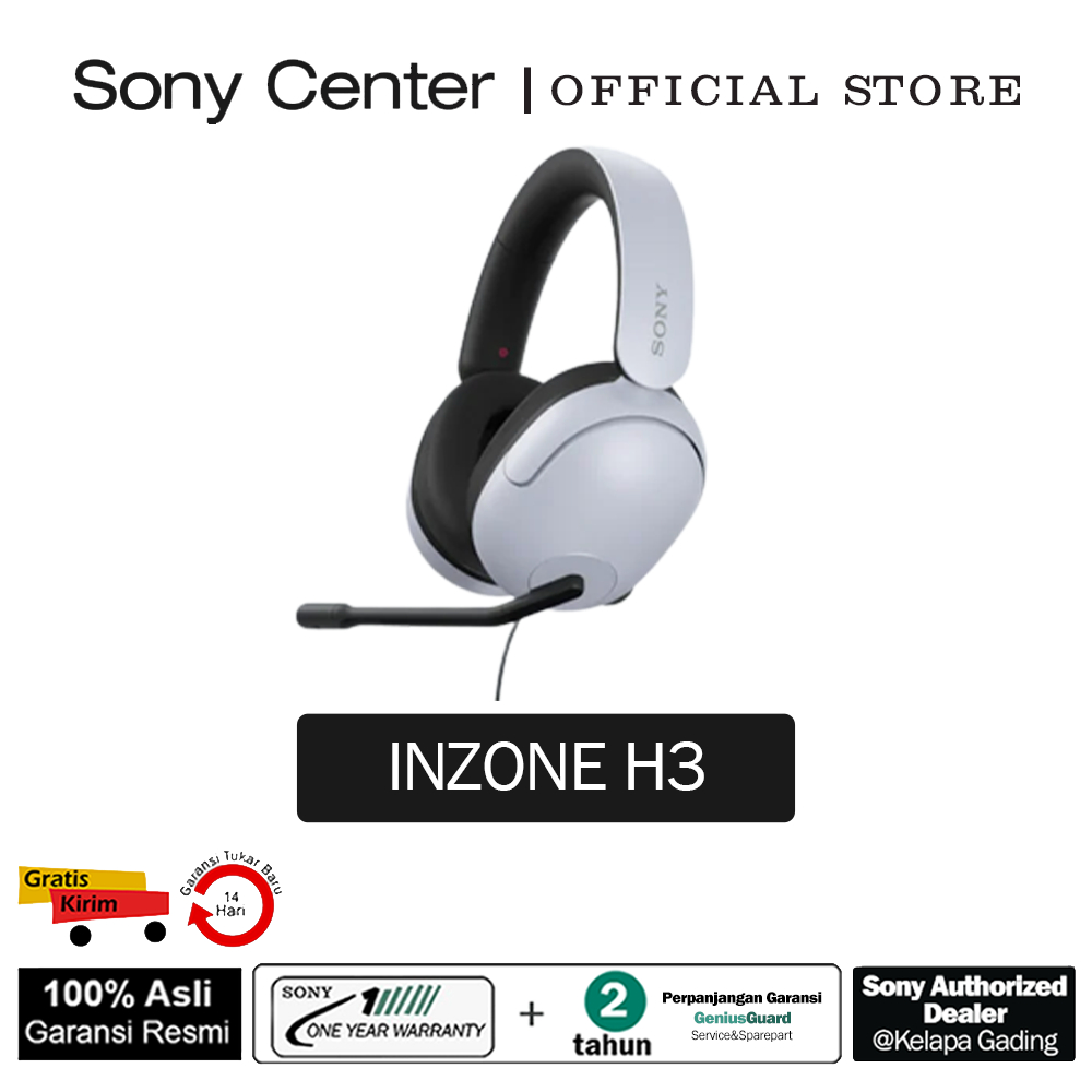 SONY Headset Gaming Berkabel INZONE H3 / Headphone Gaming Wired INZONE H3 / Sony H3 - Garansi Resmi 