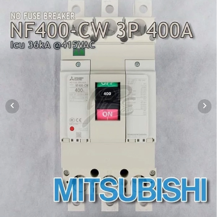 Mitsubishi No Fuse Breaker NFB NF400CV / Mitsubishi MCCB NF400-CV - 300A