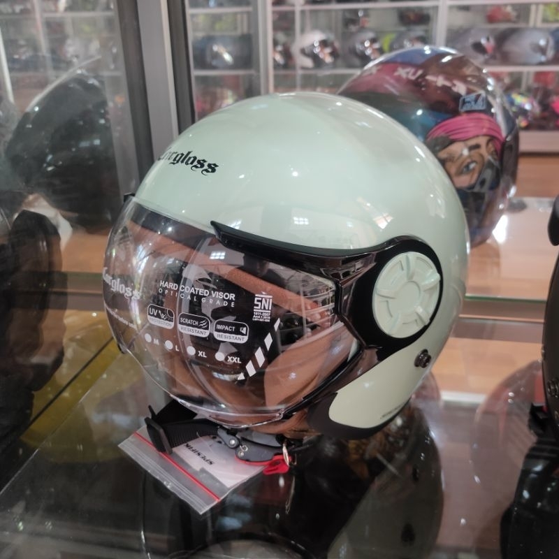 Helm Cargloss Hijab Green Original