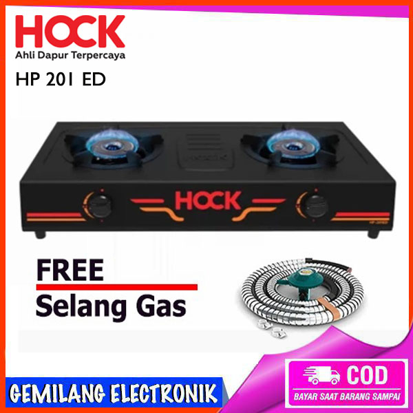 Kompor Gas 2 Tungku Hock HP 201 ED