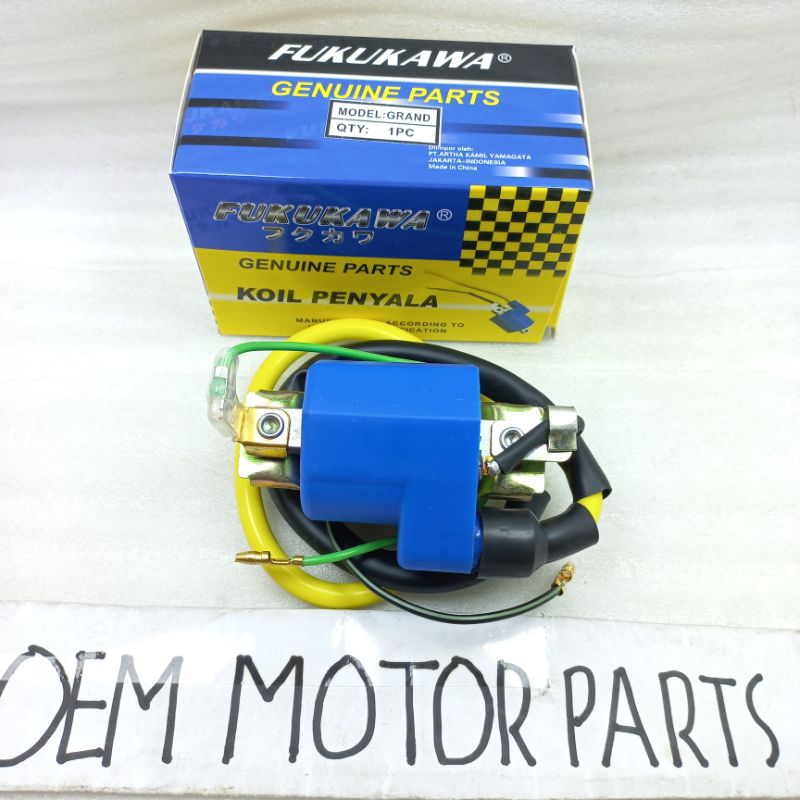 koil coil racing grand, supra, revo koil penyala pengapian cdi fukukawa