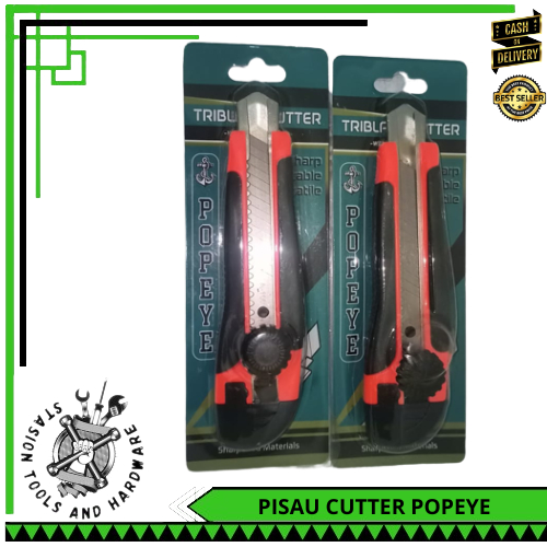

Pisau Cutter Besar Popeye, Cutter Popeye, Pemotong Kertas, alat Potong Kertas Popeye